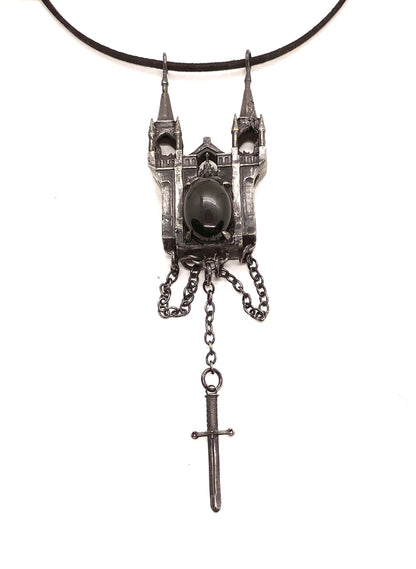 Cathedral Scrying Necklace Bronze