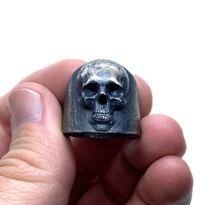 Artifact Skull Ring in Sterling Silver