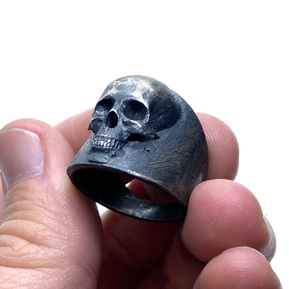 Artifact Skull Ring in Sterling Silver