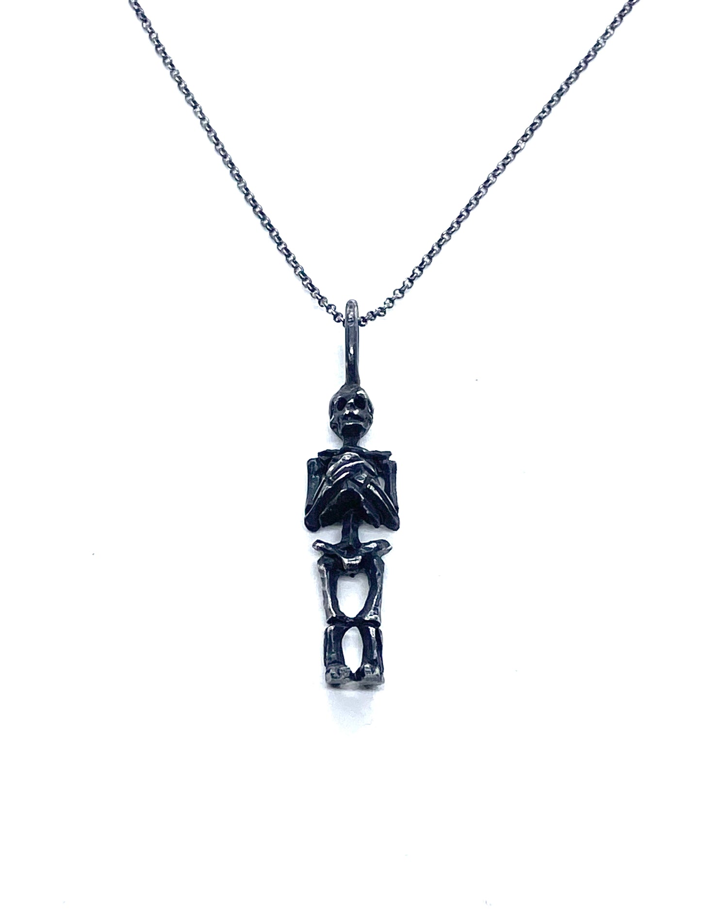 Skeleton Necklace in Sterling Silver and Iolite