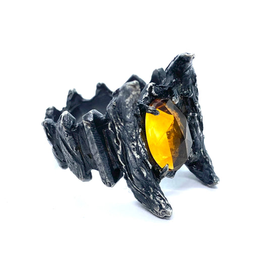 The Beast Ring in Sterling silver and Citrine