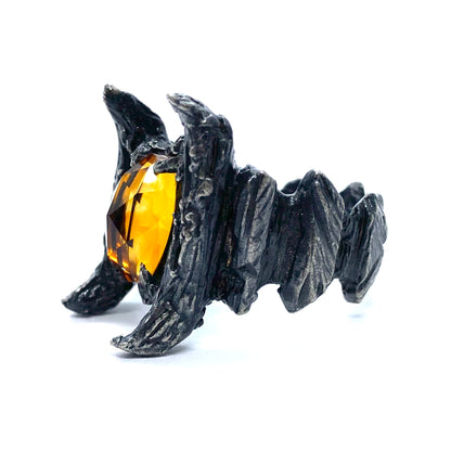 The Beast Ring in Sterling silver and Citrine